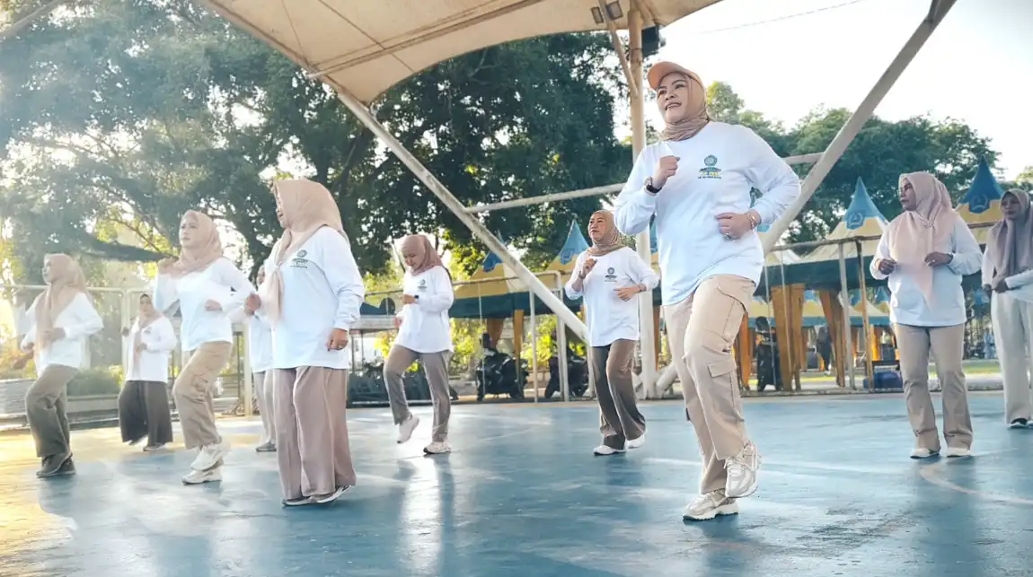 Senam Sehat TP PKK HSS Jadi Momentum Perkuat GERMAS dan Kekompakan Kader
