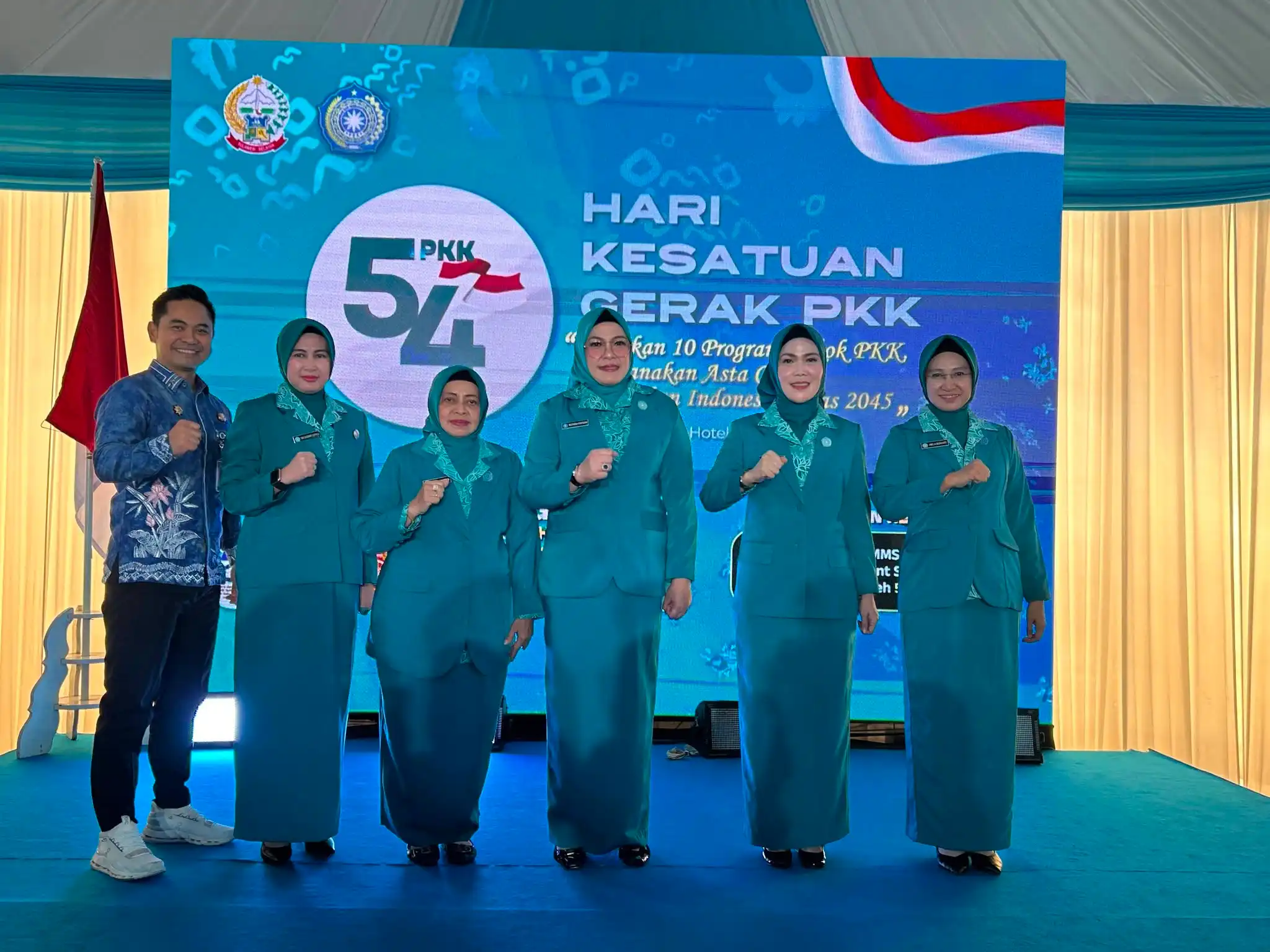 TP PKK HSS Ikuti Puncak HKG PKK ke-54, Perkuat Sinergi Menuju Indonesia Emas 2045
