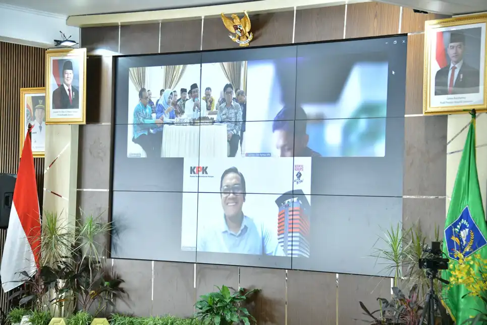 Bupati HSS Ikuti Rapat KPK, Tegaskan Komitmen Perkuat Tata Kelola Pemerintahan Bersih