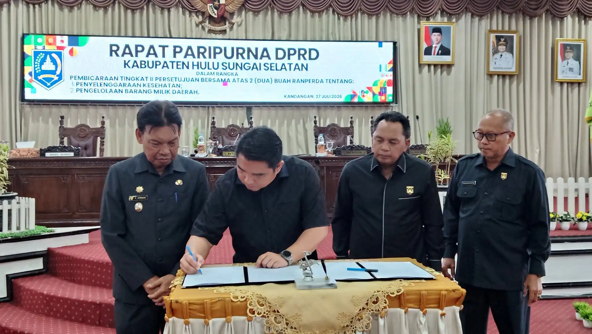 DPRD HSS Sahkan 2 Perda Strategis, Atur Penyelenggaraan Kesehatan dan Pengelolaan Aset Daerah