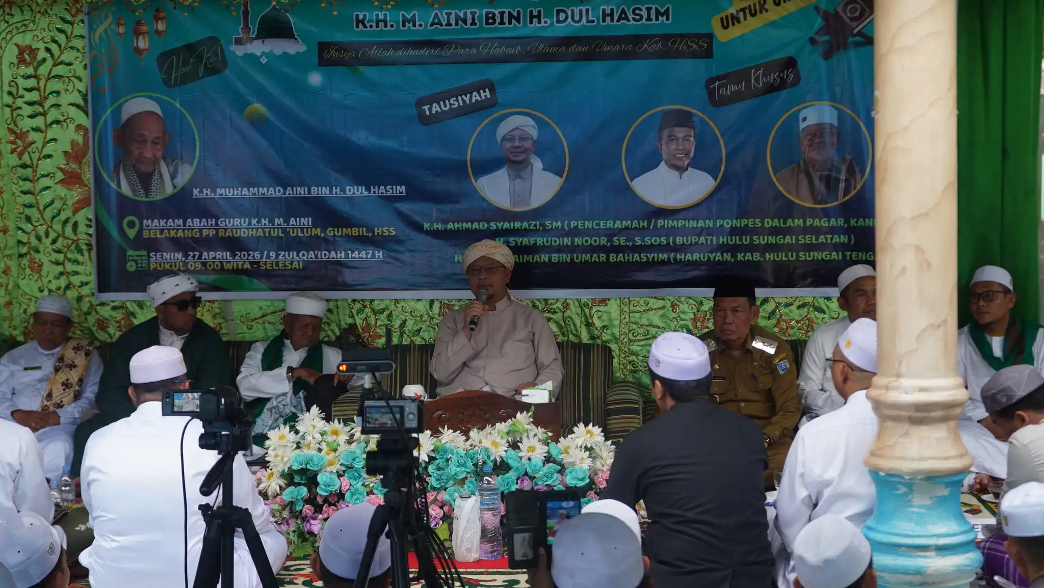 Ribuan Jamaah Padati Haul Ke-1 KH M. Aini, Wabup HSS Ajak Lanjutkan Perjuangan Ulama