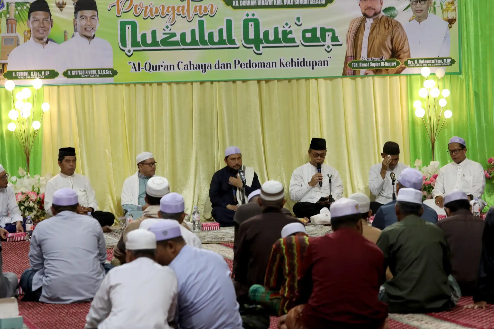 Sekda HSS Hadiri Peringatan Nuzulul Quran di Islamic Center KH Darham Hidayat