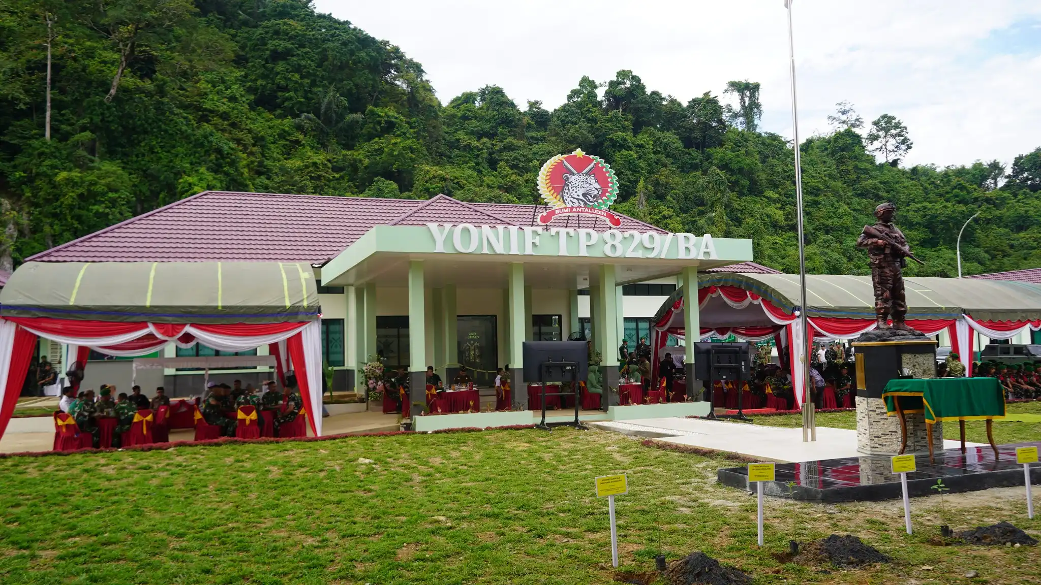 Yonif TP 829 Bumi Antaludin Kini Punya Markas Permanen di HSS