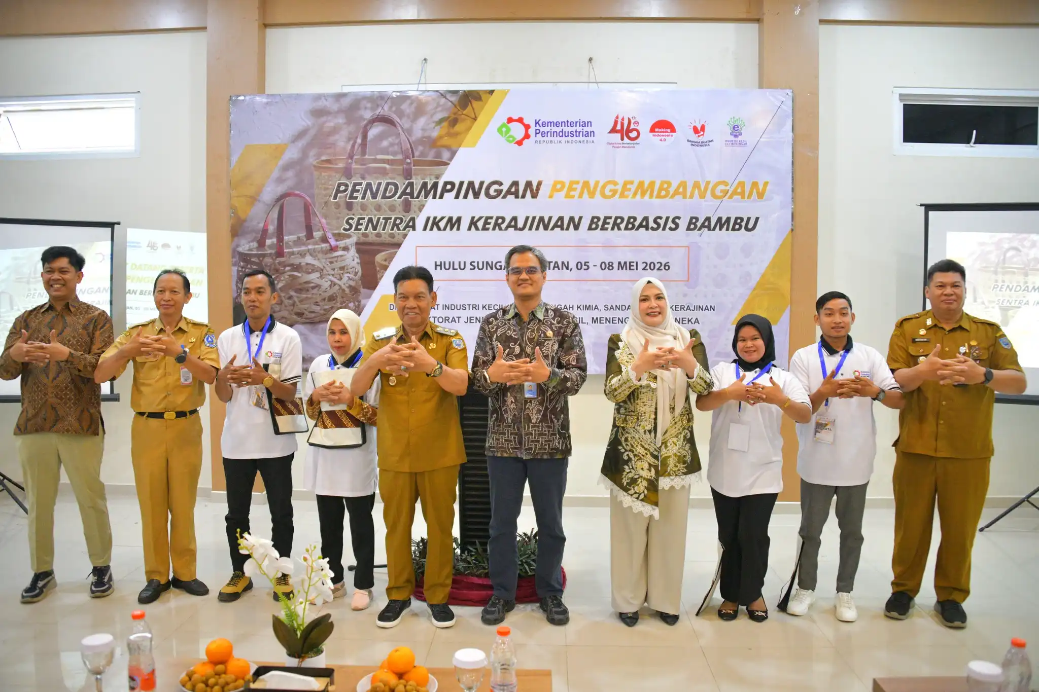 Wabup HSS Dorong Kerajinan Bambu Jadi Produk Unggulan Berdaya Saing