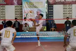 Sepak Takraw HSS Sapu Bersih Emas POPDA Kalsel 2026, Putra-Putri Sama-sama Juara