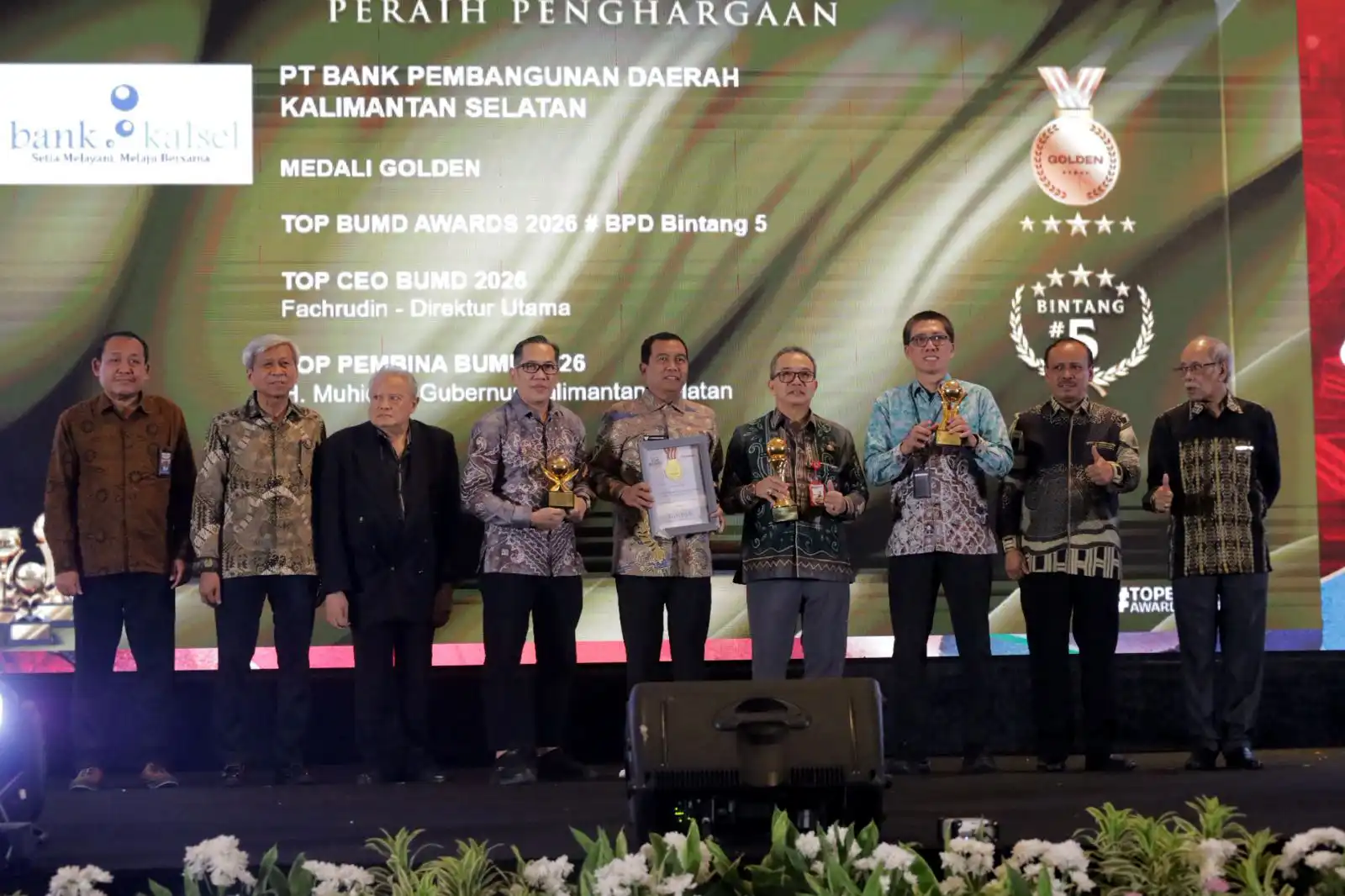 Borong Tiga Penghargaan Sekaligus, HSS Bersinar di TOP BUMD Awards 2026