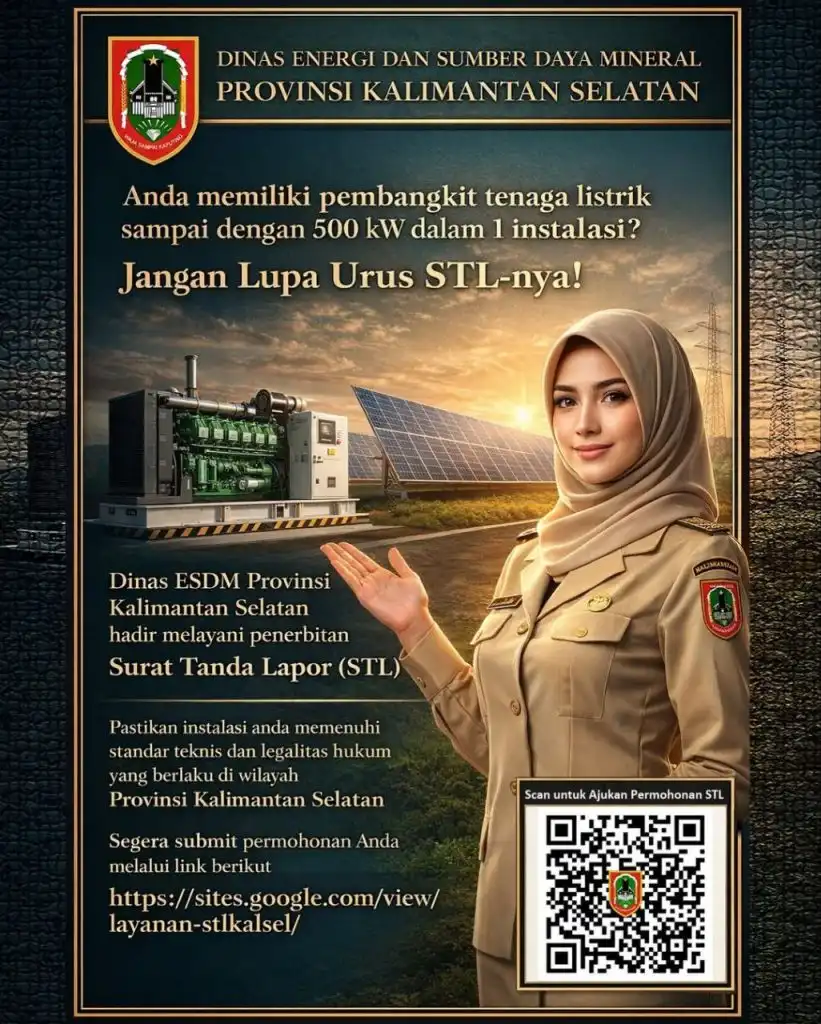 Pemprov Kalsel Luncurkan Web Perizinan STL Ketenagalistrikan, Permudah Laporan Instalasi hingga 500 kW