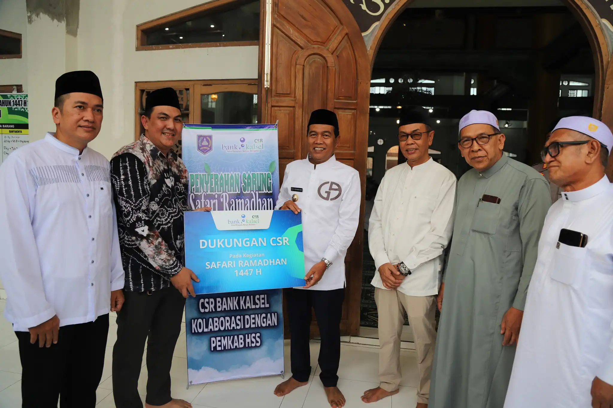 Safari Ramadhan 1447 H Pemkab HSS Dimulai, Bupati Sambangi Masjid Ar-Raudah Kandangan