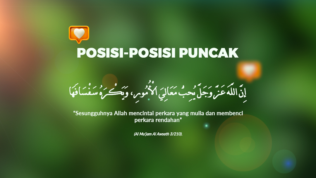 KHUTBAH JUMAT: POSISI-POSISI PUNCAK