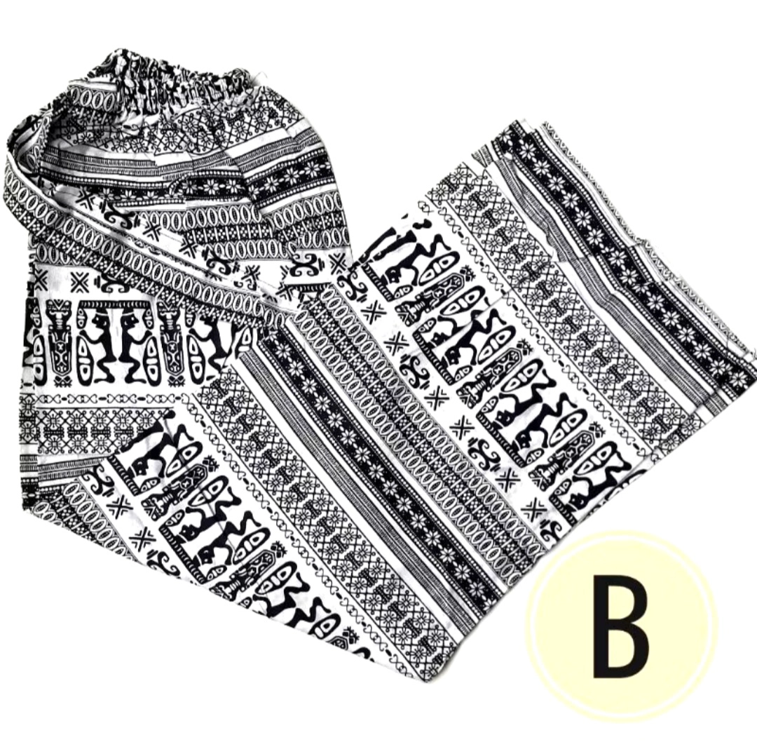 KULOT ETNIK BLACK WHITE B